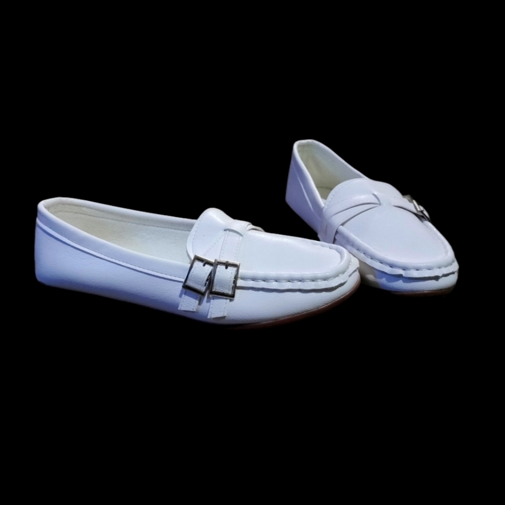 White Rongen loafers